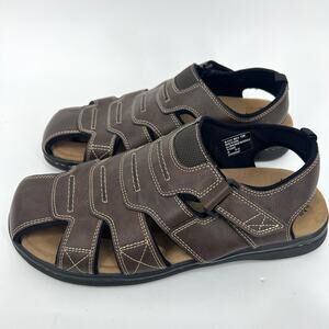 Dockers Mens Fisherman Sandals U.S. Size 12W Hook & Loop Closure
